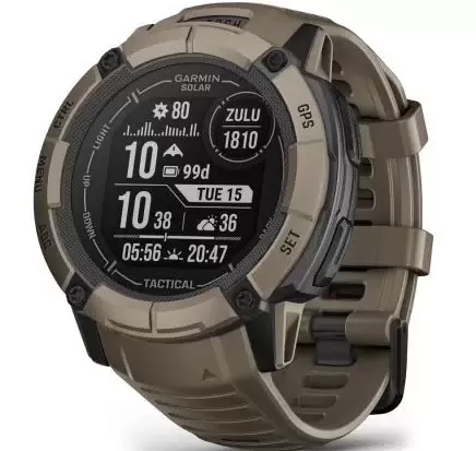 Умные часы Garmin Instinct 2X Solar Tactical Edition 50 мм, коричневый (010-02805-02)