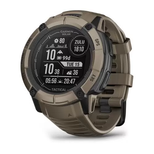 Умные часы Garmin Instinct 2X Solar Tactical Edition 50 мм, коричневый (010-02805-02)