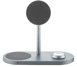 Беспроводное зарядное устройство uBear Stage Ultra 3-in-1, серый