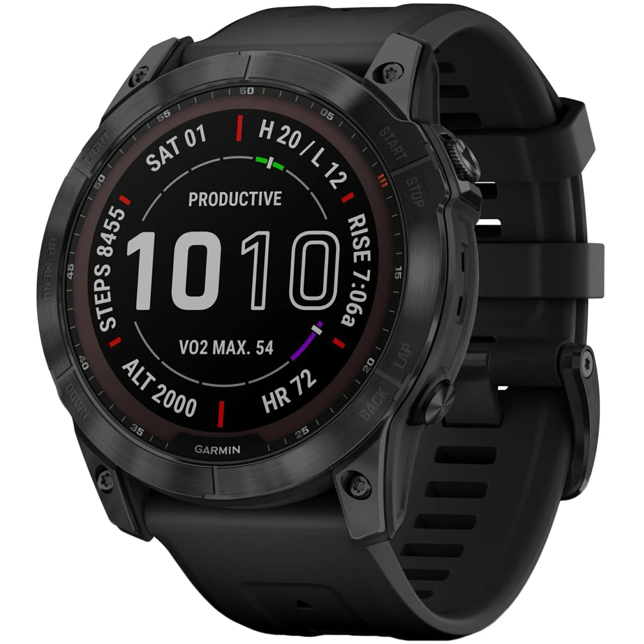Умные часы Garmin Fenix 7X Sapphire Solar, титановый серый (010-02541-11)