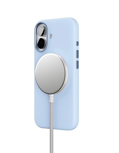 Чехол защитный "vlp" Aster Pro Case с MagSafe для iPhone 17, голубой