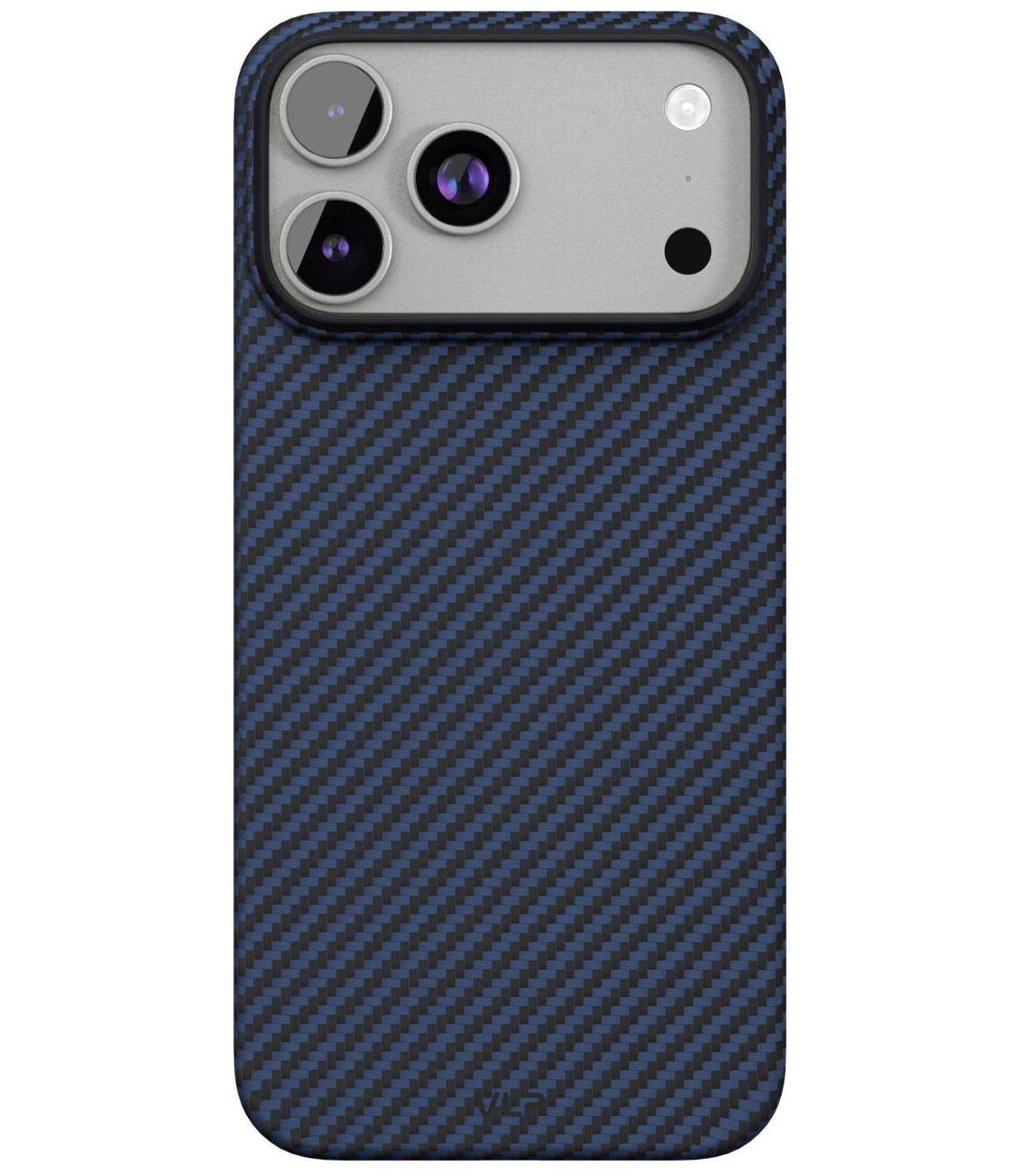 Чехол защитный "vlp"  Kevlar Case с MagSafe для iPhone 17 Pro Max, синий
